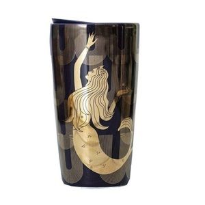 Starbucks Gold Siren Mermaid Ceramic Tumbler